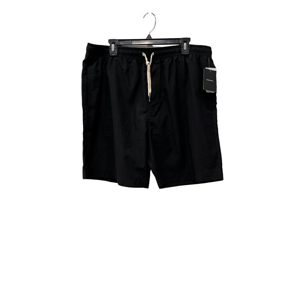New Nordstrom Size XL 8-Inch Classic Swim Trunks Black - Picture 2 of 13